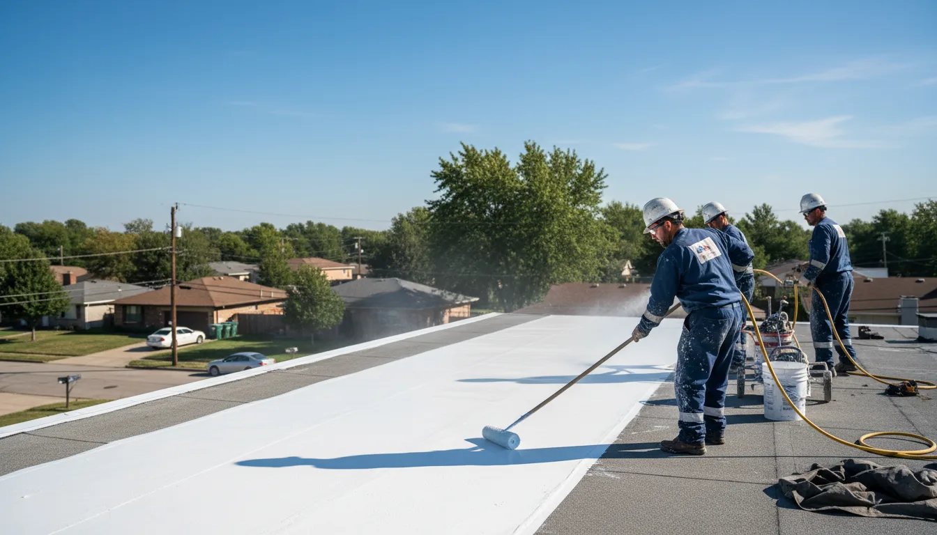 Commercial roof coating in Prentiss, MS near me